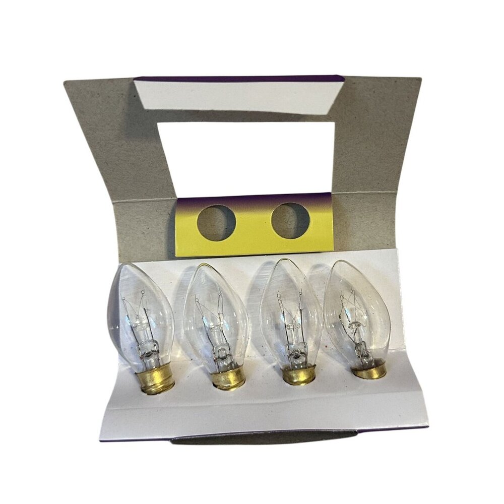 Light Keeper Pro Transparent Clear C7 Replacement Bulbs 120V 5W 60Hz AC 4-Count - Picture 3 of 4